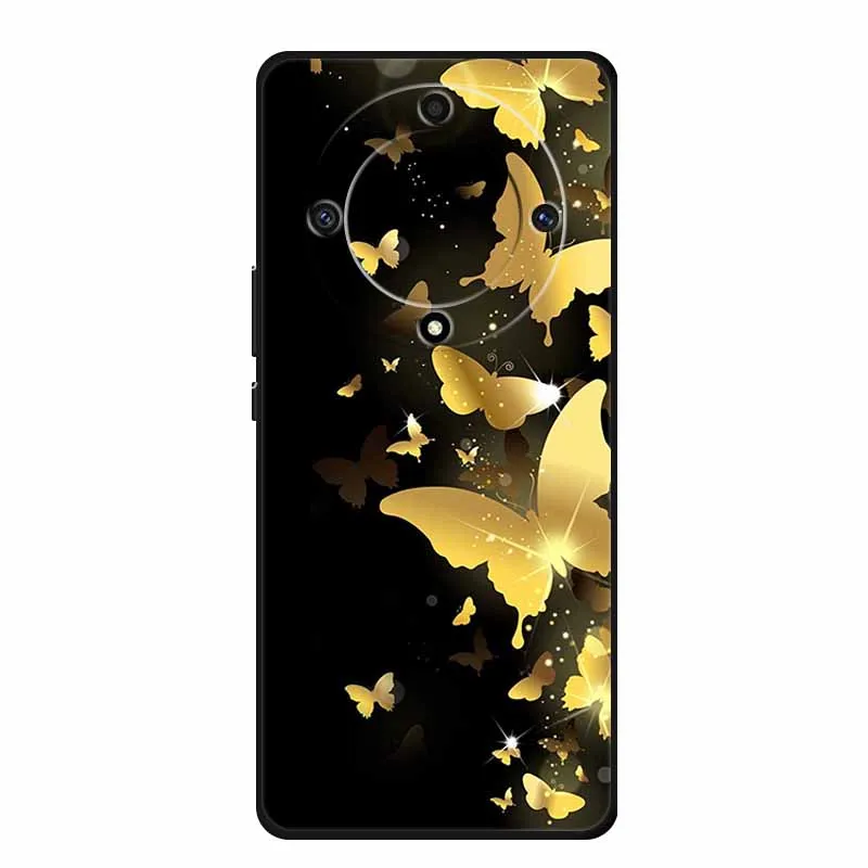 Stylish Painted Soft Silicone Back Cover for Honor X9a – Protective and Popular Coque