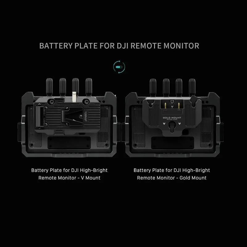TILTA TGA-HRM-BTP 골드/V 마운트 배터리 플레이트 (DJI 고광도 리모트 모니터 및 DJI 송신기용)
