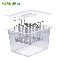 Stainless Steel Sous Vide Rack and 11L Sous Vide Cooker Containers Detachable Dividers Separator for Immersion Circulators 1