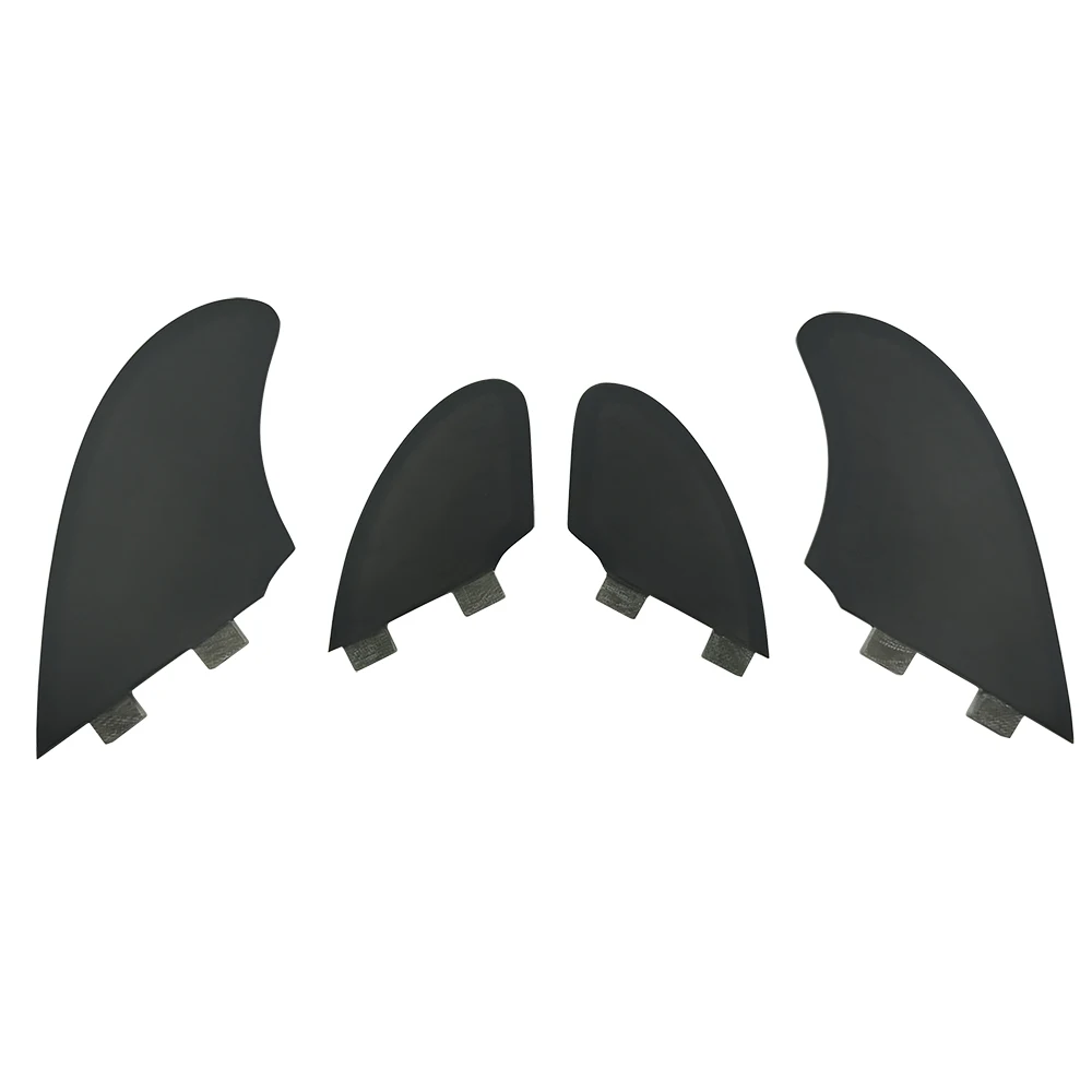 Twin/Quad Set Funboard Fins UPSURF FCS Fins 4pcs Surfboard Big Honeycomb Fiberglass Surfing Fin Rear Twin Side
