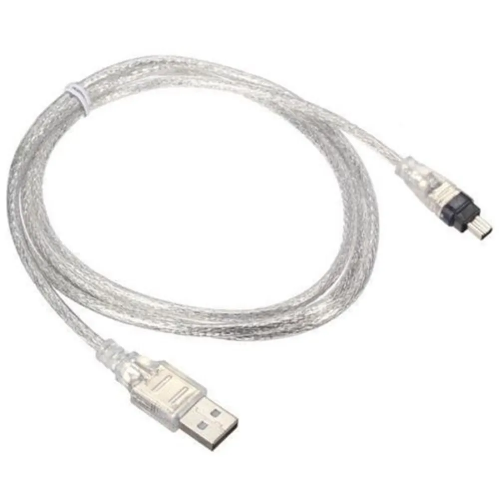 1.5M/5FT USB 2.0 Male to 4 Pin IEEE 1394 Cable FireWire Lead Adapter Converter 