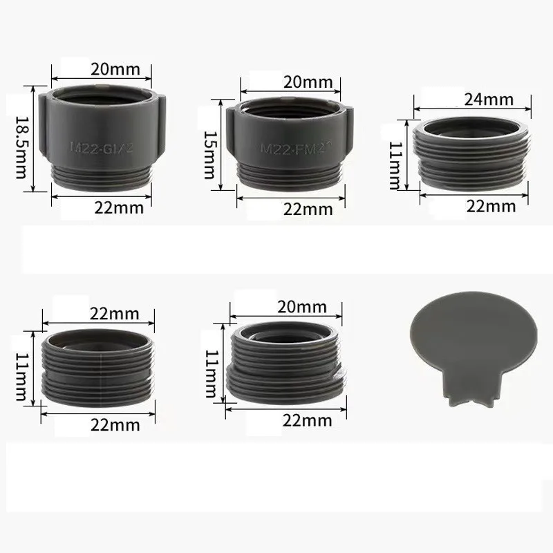 Description Picture 2 of itemFaucet Adapter ABS Tap Connector Conversion Joints Repair Tap Converter Bubbler for Bathroom Kitchen Water Purifier Accessories