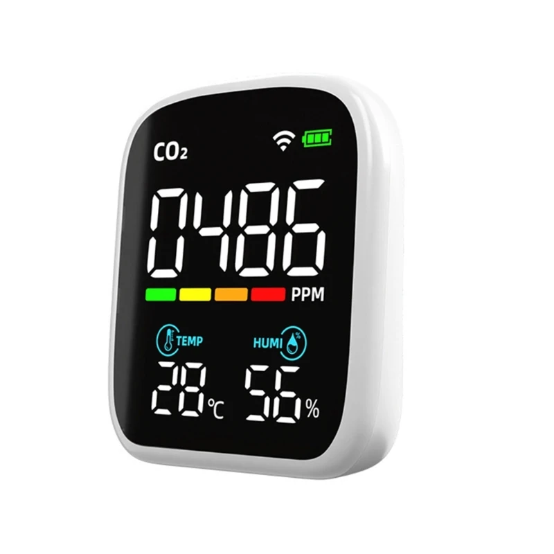 

Монитор качества воздуха, точный тестер формальдегида CO2/HCHO TVOC PM2,5 PM-1,0 PM10-для домашнего офиса и различных случаев