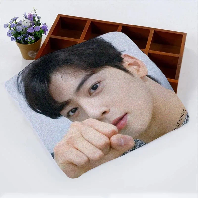 Nice Cha Eun Woo KPOP Soft Microfiber Fabric Face Towel Wash Cloths Hand Towel Portable Multifunctional Cleaning Absorbent Towel 2