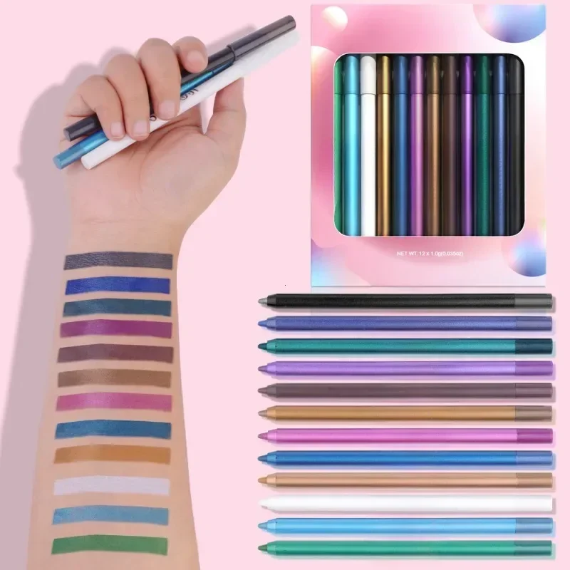 12 Color/Box Eyeliner Pencil Set
