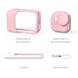 aMagisn Silicone Protective Case with All - round Scratch & Shock Resistance - Pink Case Kit
