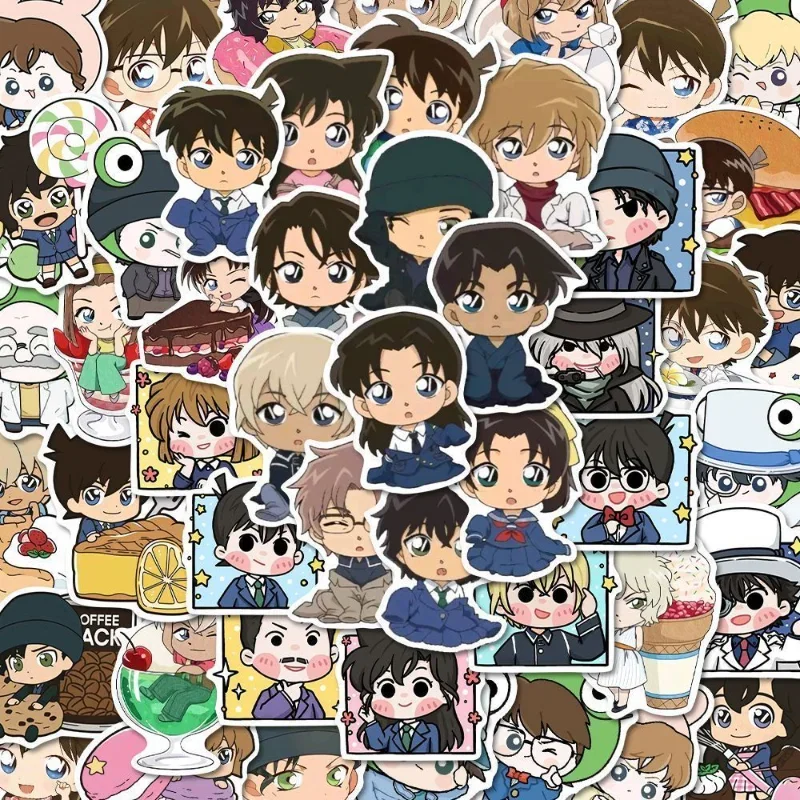 

Detective Conan Anime Sticker Haibara Ai Kaitou Kiddo Furuya Rei Stickers School Supplies Stationery Laptop Phone Case Decor