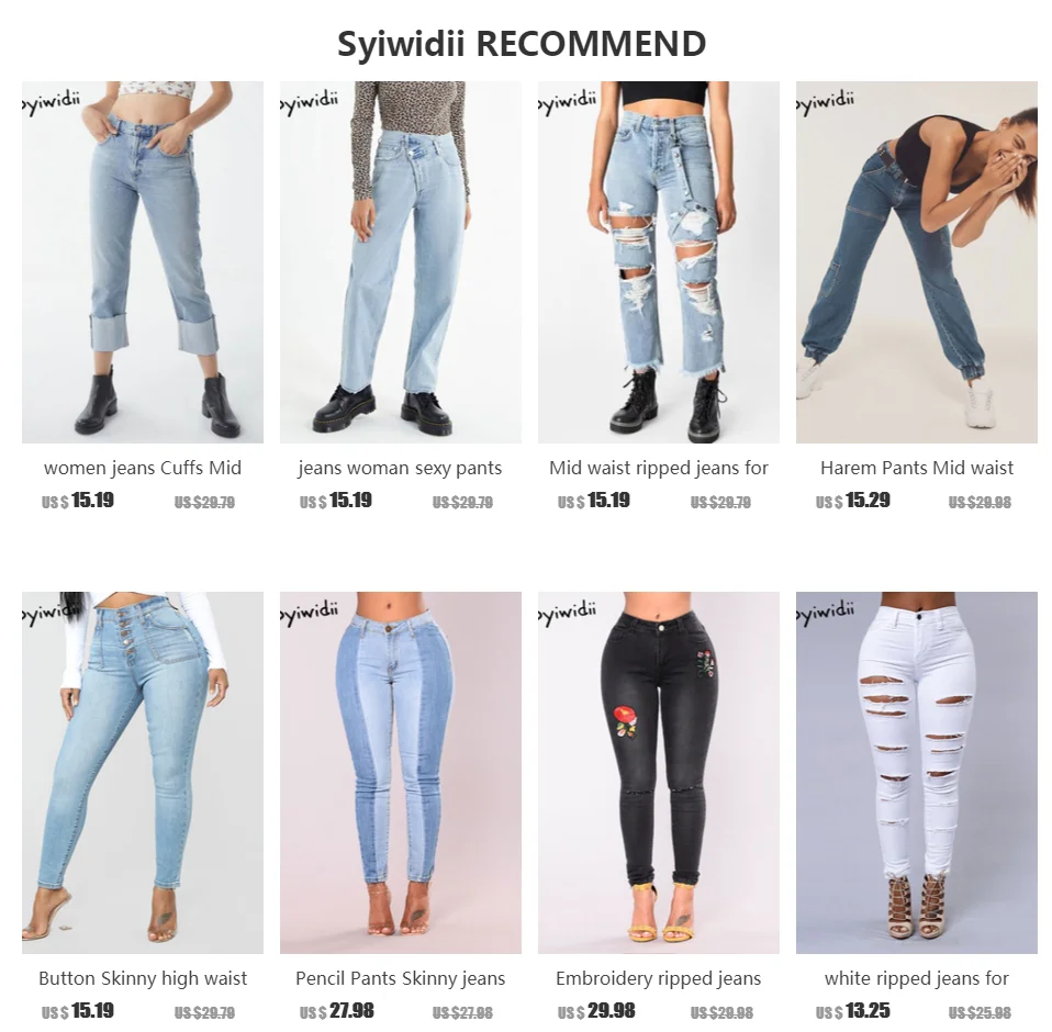 high waist jeans woman Denim Short 
