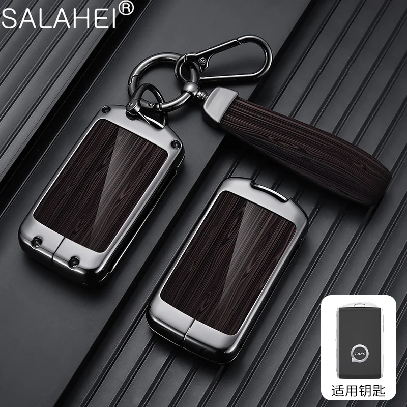 

Zinc Alloy Leather Car Remote Key Case Cover Protector Shell Holder For Volvo XC40 XC60 S90 XC90 V90 T5 T6 T8 Auto Accessories