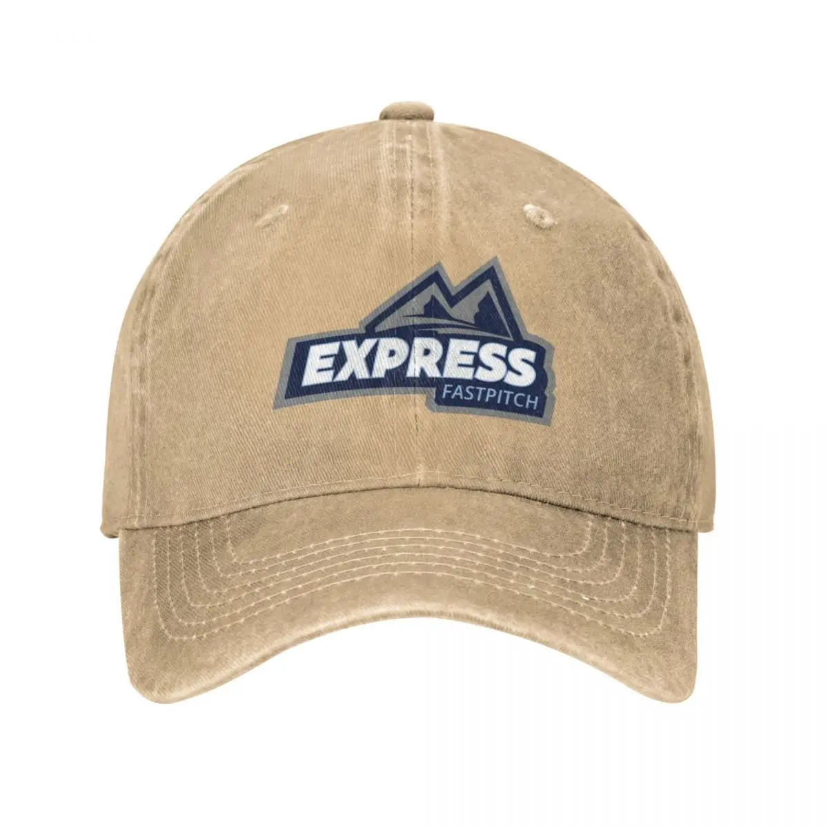 

E Press Fastpitch Baseball Caps Snapback Denim Hats Outdoor Adjustable Casquette Sports Baseball Cowboy Hat for Unisex