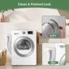 Dryer Vent Wall Plate with Hose(4 Inch 8 Feet),Twist Lock Dryer Vent Connector Kit,4 Inch Dryer Duct Connector Flange A 2