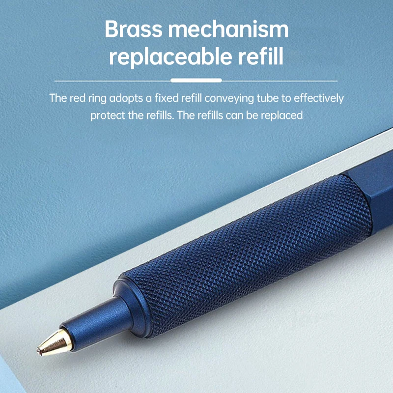 Stylos à Bille ROtring 800 | Pointe Moyenne | Encre Noire | Corps Noir | Recharges De Stylo à Bille Rechargeables Moyennes – Noir Et Bleu