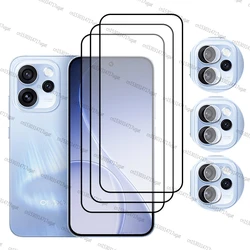Full Cover Premium Tempered Glass Screen Protector for Oppo Reno15 Pro Mini (3 Glass and 3 Lens)
