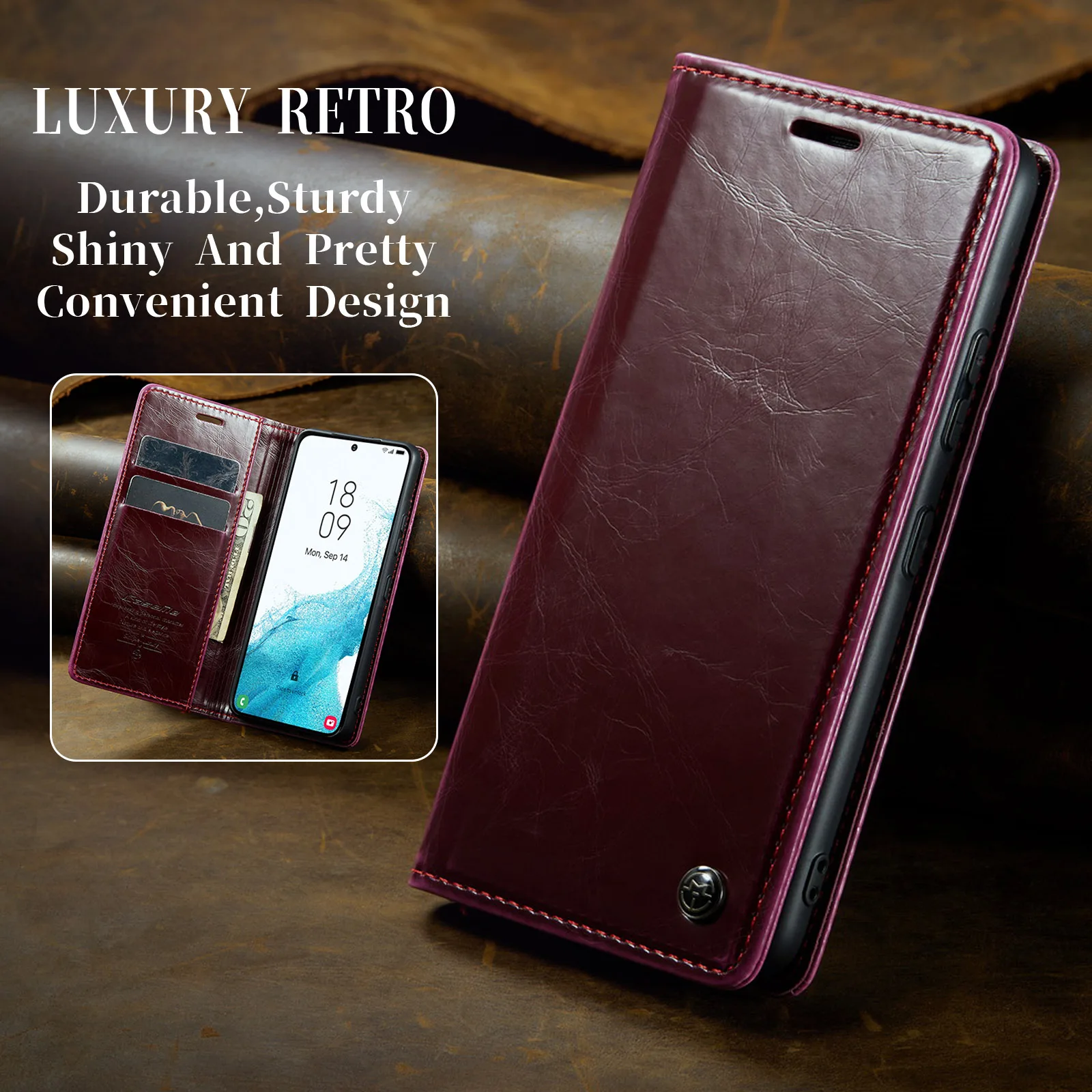 For Samsung S23 S22 S21 S20 S10 S9 Note20 Case Luxury Retro