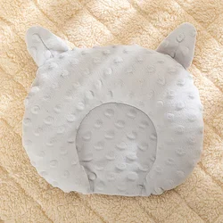 Cozy U - Shaped Cartoon Sleep Pad for Small Dogs - Deep Sleep Accessory in Soft Polyester Fleece (Grey)