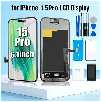 Display LCD Incell per iPhone 15 Pro, Schermo Touch con Digitalizzatore, Assemblaggio Completo, Ricambio Schermo LCD per iPhone 15 Pro