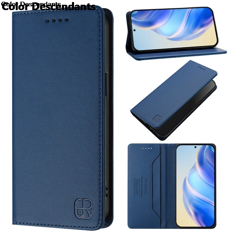 Luxury Leather Magnetic Wallet Case - Enhanced Protection