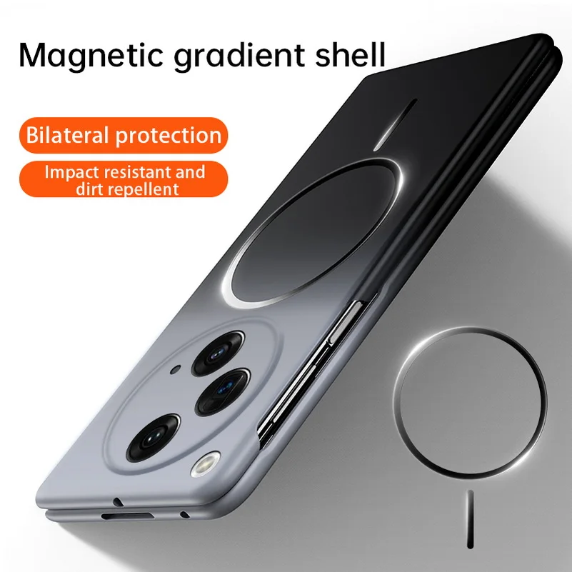 Delicate and Skin-friendly Gradient Strong Magnetic Phone Case with Camera Protection