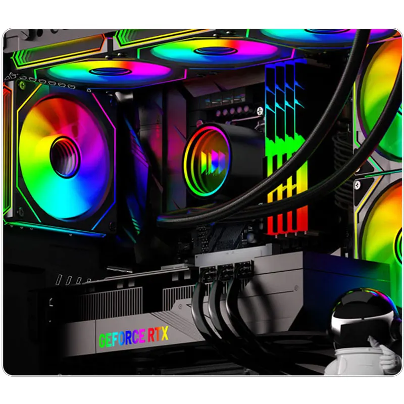 مبرد مياه UPSIREN ARGB مع دعم LGA1700/AM5