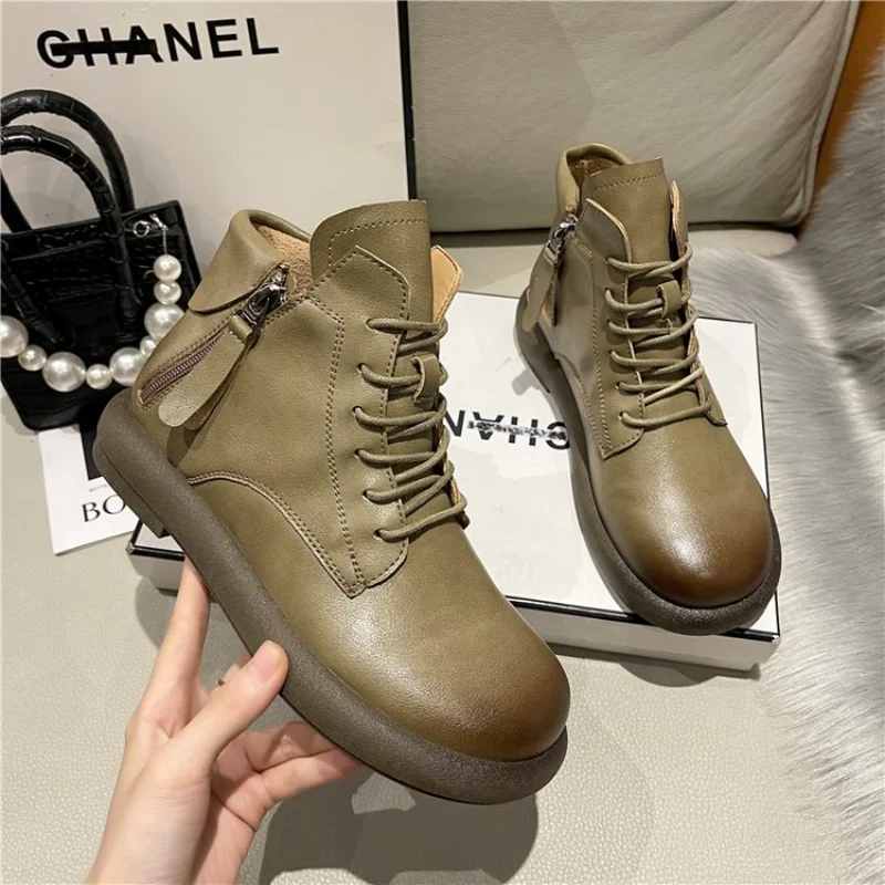 

Модные женские ботинки 2022, женские резиновые ботильоны, женские телесные ботинки, женские короткие ботинки на плоской подошве, женская повседневная обувь в стиле ретро