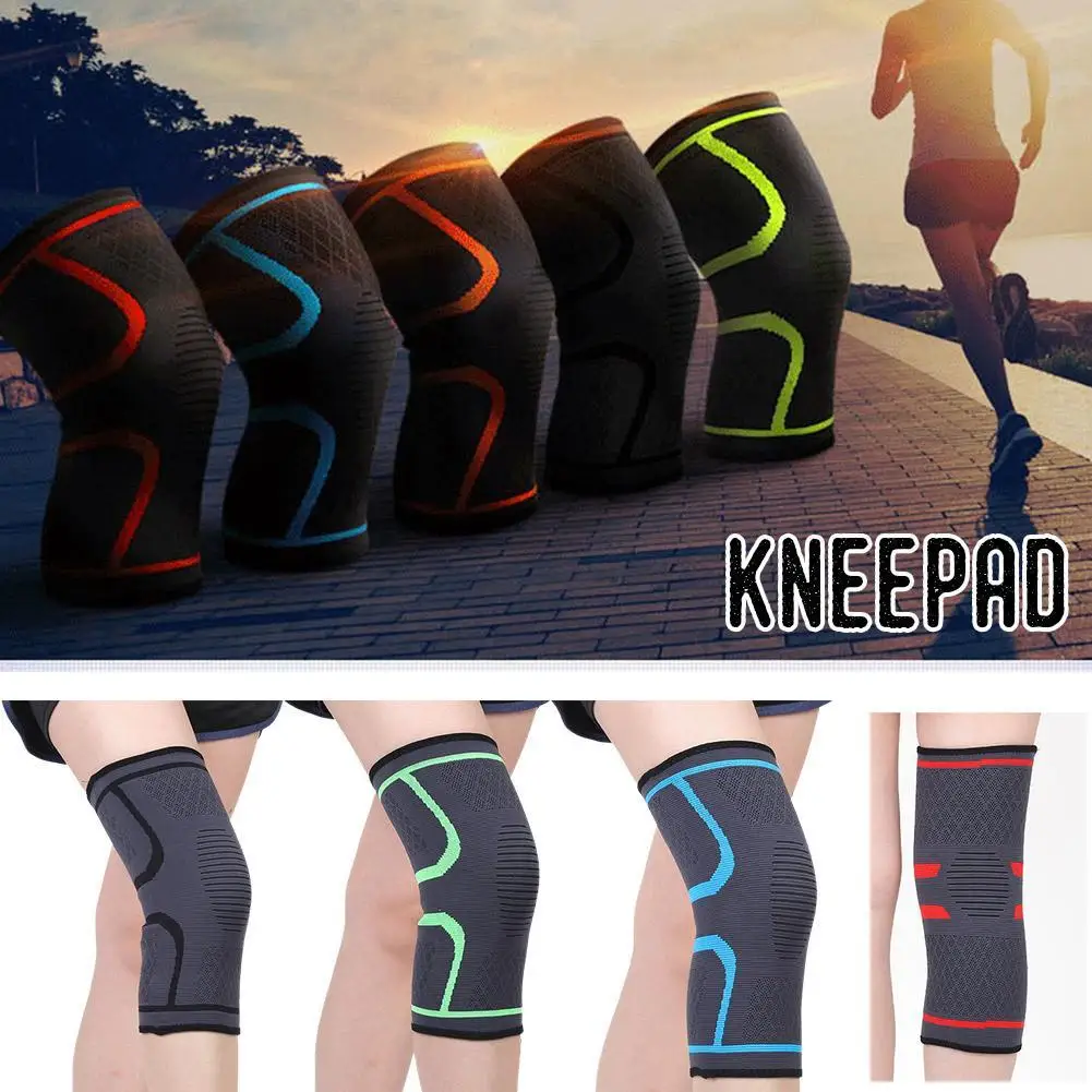 1PCS Fitness Running Cycling Knee Support Braces Elastic Nylon Sport Compression Knee Pad Sleeve Basketball Volleyball