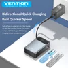 Vention Power Bank 20000mAh 65W PD Fast Charger with Built-in Type-C Cable External Spare Battery Portable Power Bank for Laptop 4