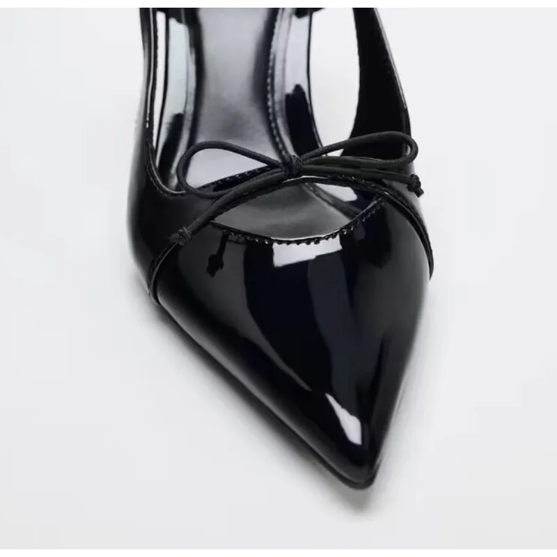 Women High Heels Shoes Pointed Toe Slingbacks Buckle Strap Party Pumps
