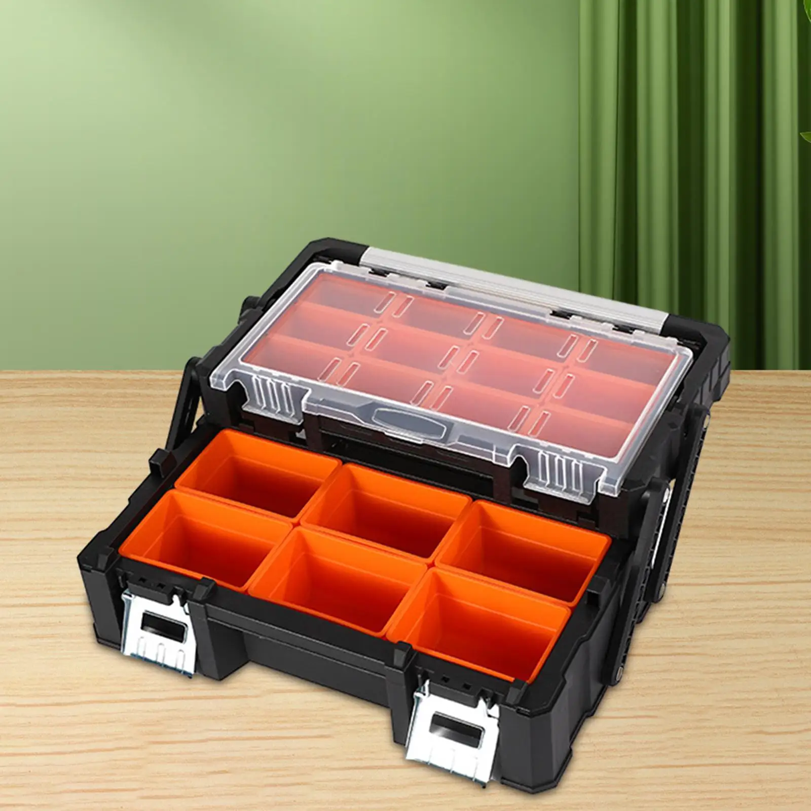 Tool Organizer Multigrid Partition Box Multipurpose Hardware Storage Box Electrician Screws Organizer for Office Hiking