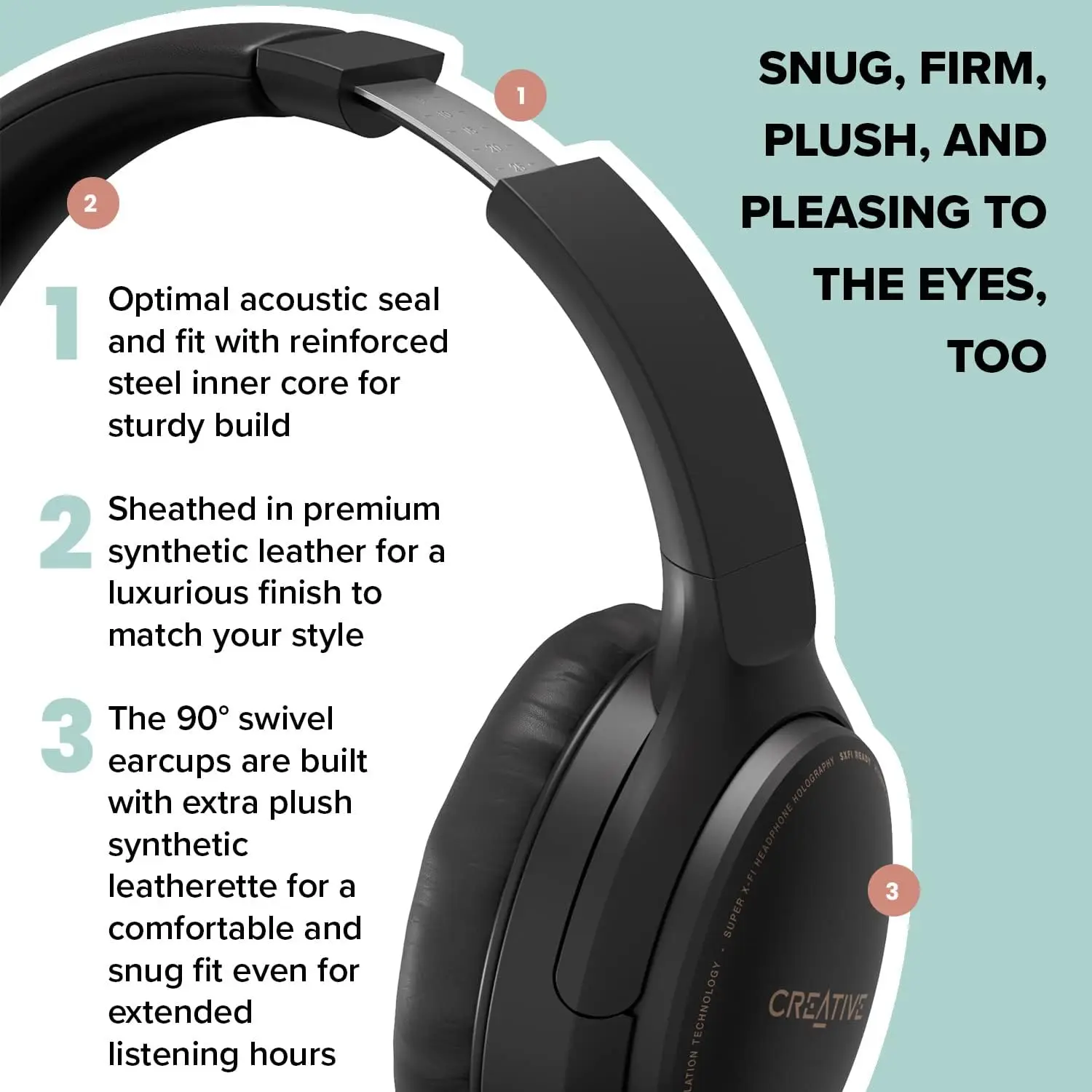 Creative Zen Hybrid Wireless Over-Ear Headphones with Hybrid