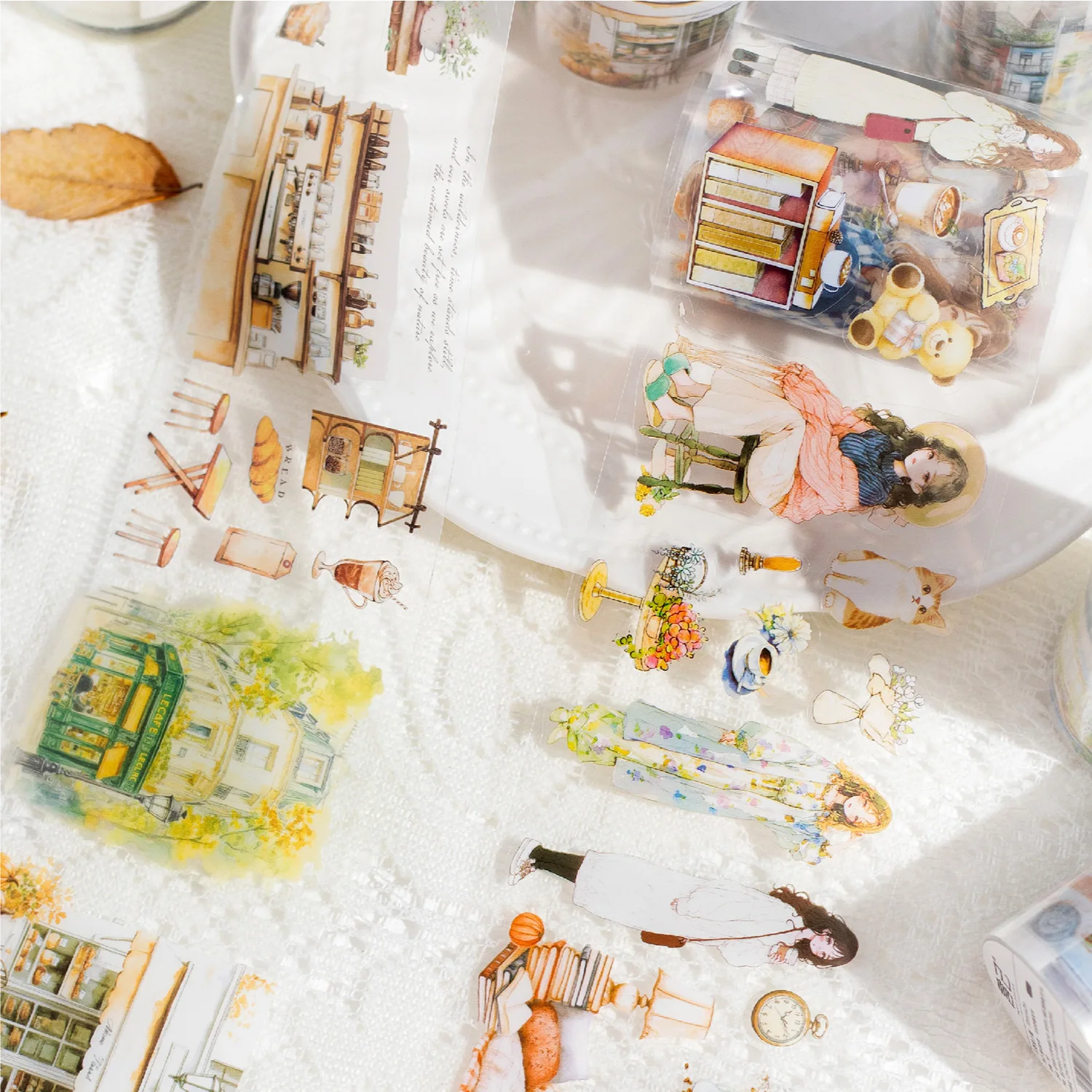 문라이트 슈만 장식 접착 테이프, 스크랩북 종이, 일본 스티커, 1 개 1 로트