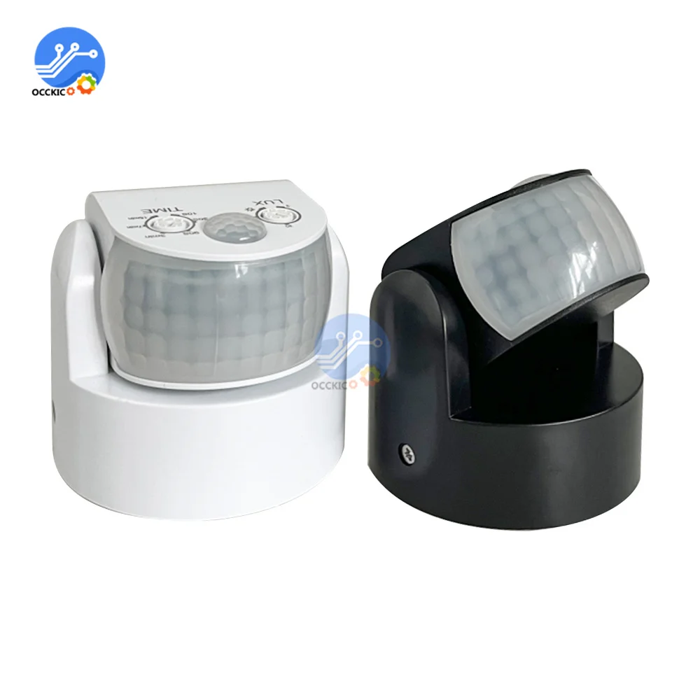 Motion Sensor AC220-240V Motion Detector Automatic 180-360 Degree Switch Light Outdoor Infrared Sensor Timer PIR