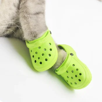 Dog Shoes Thickened Hole Shoes Wear-resistant Breathable New Fashion Pet Shoes Skidproof Slippers Pet Supplies for Dog 4