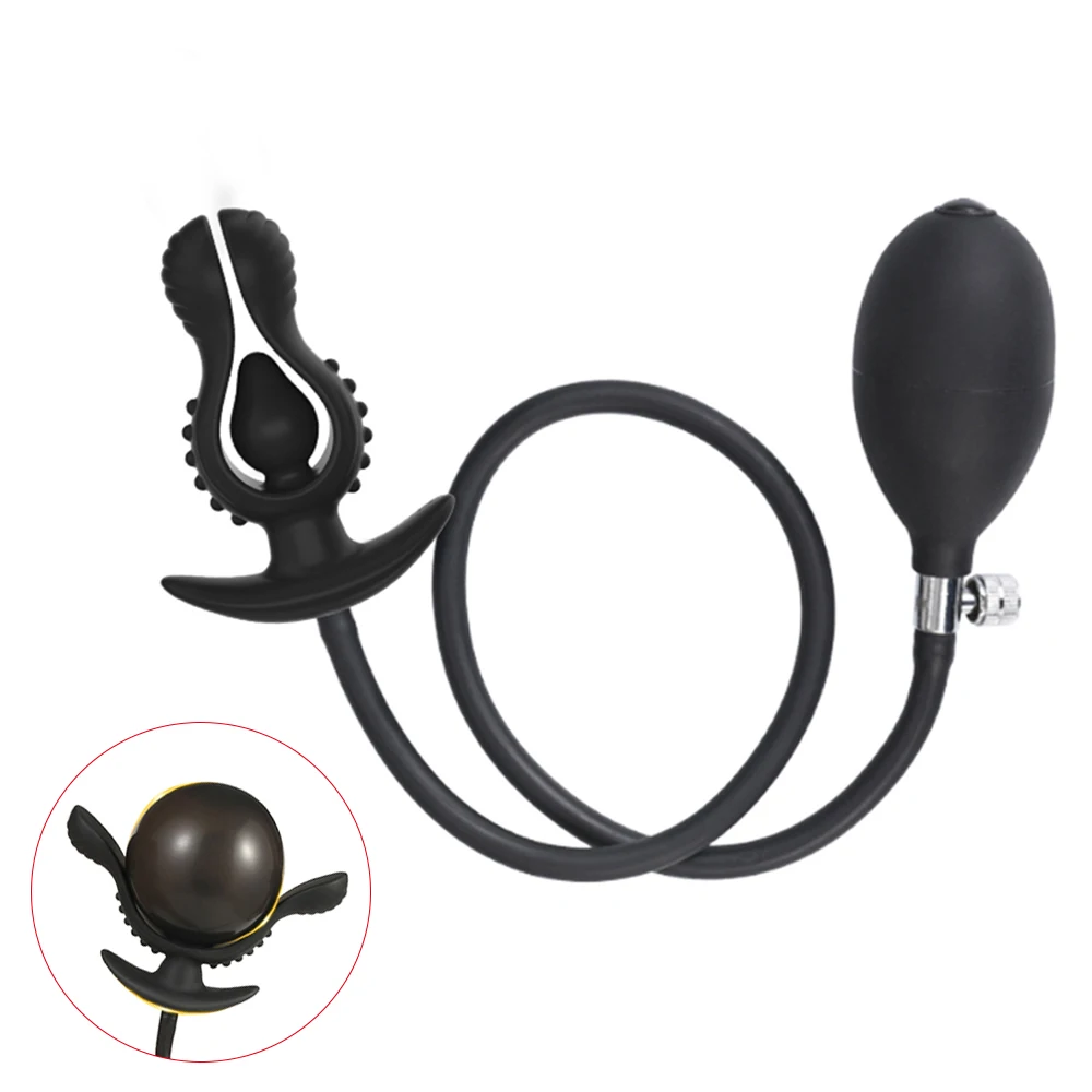 Expand Inflatable Butt Plug Anal Plug Expansion Dilator Prostate Massager Stimulate Masturbators Butt Anal Sex Toy For Women Men