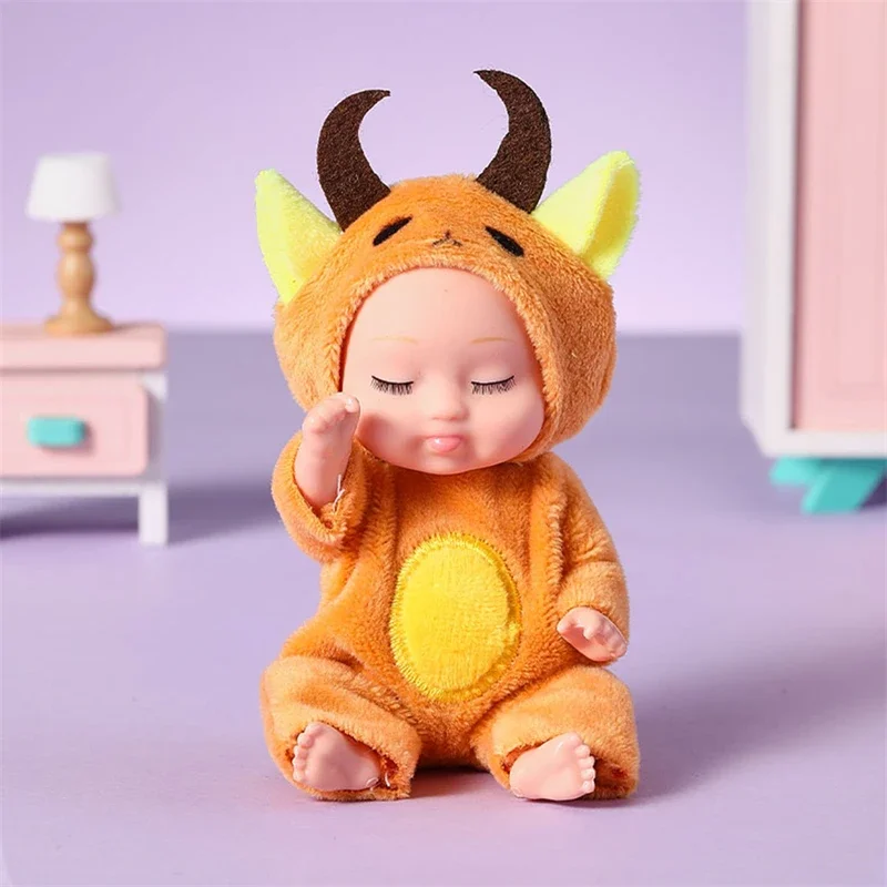 12Pcs/Set Sleeping Reborn Baby Doll Kit Toys Mini Constellations Baby Cute Adorable Dolls Playset Birthdays Gifts For Kids 4