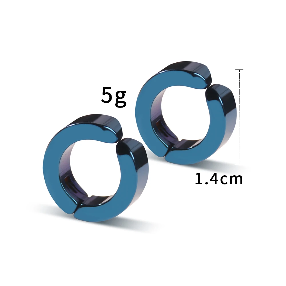 The Case Study of Vanitas Stud Earrings Anime Vanita Same Blue Ear Bone Clip For Men Stainless Steel Jewelry Cosplay Custom ear clip earrings clip earrings ear clip stud earrings ear accessories