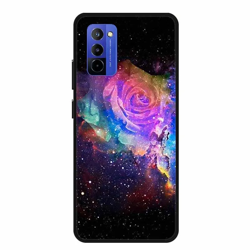 Shockproof Black Silicone Phone Case with Bumper Protection - Soft Back Cover 6.75