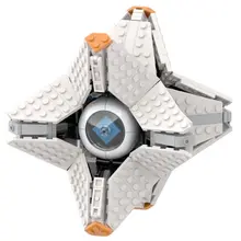 

MOC Destiny Generalist Shell Ghost Robot Popular Game Flying Model Set Military Building Block Bricks Weapon Mecha Boys Toy Gift