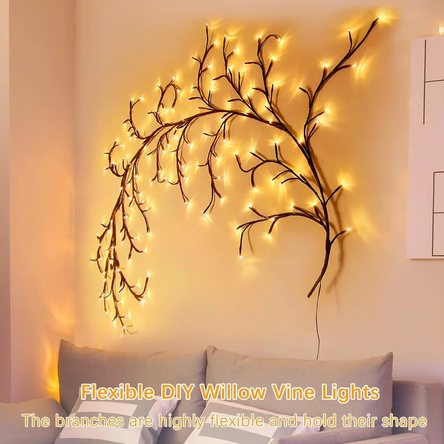 Light for Home Decor,ed Led Willow Vine branch s Party Window Decor Walls Bedroom Strip Trees Decoration