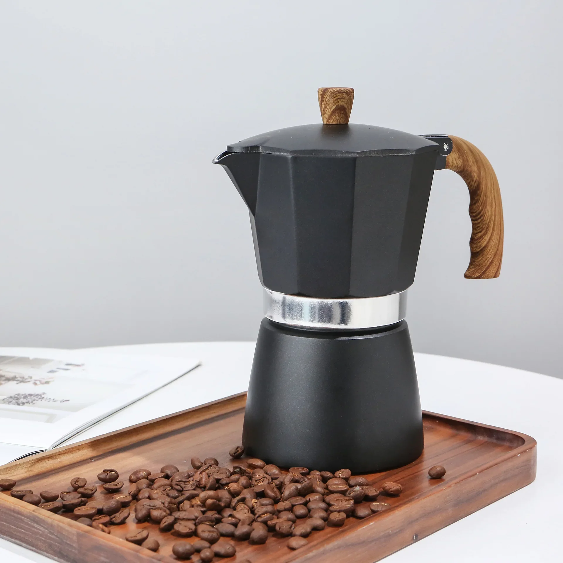 Moka Pot Italian Coffee Machine Espresso Aluminum Geyser Coffee Maker Latte  Stove Classic Coffee Ba