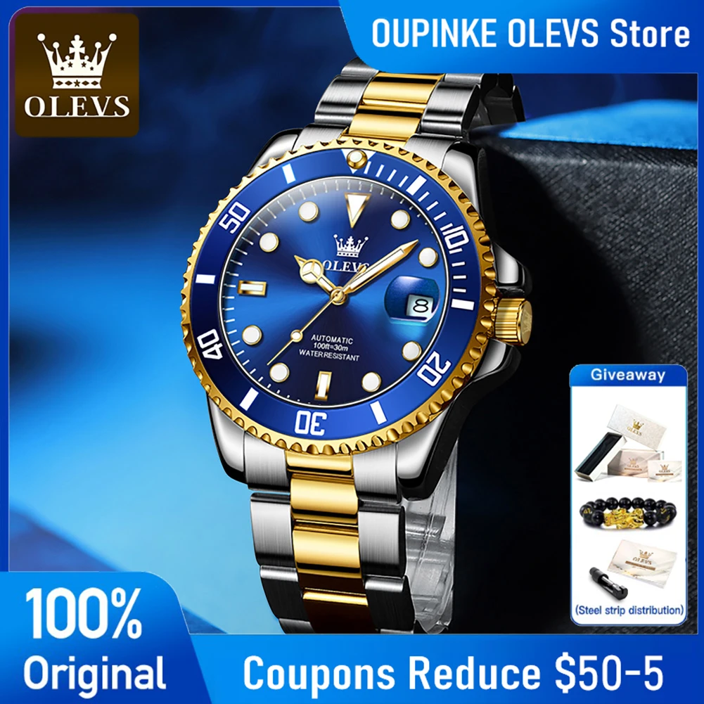 Reloj De Oro Para Hombre Reloj De Vestir De Negocios De Cuarzo Analógico Fecha Acero Inoxidable Clásico Lujo Luminoso Resistente Al Agua Reloj Casual Para Hombre Acero Inoxidable Negro Esfera Azul