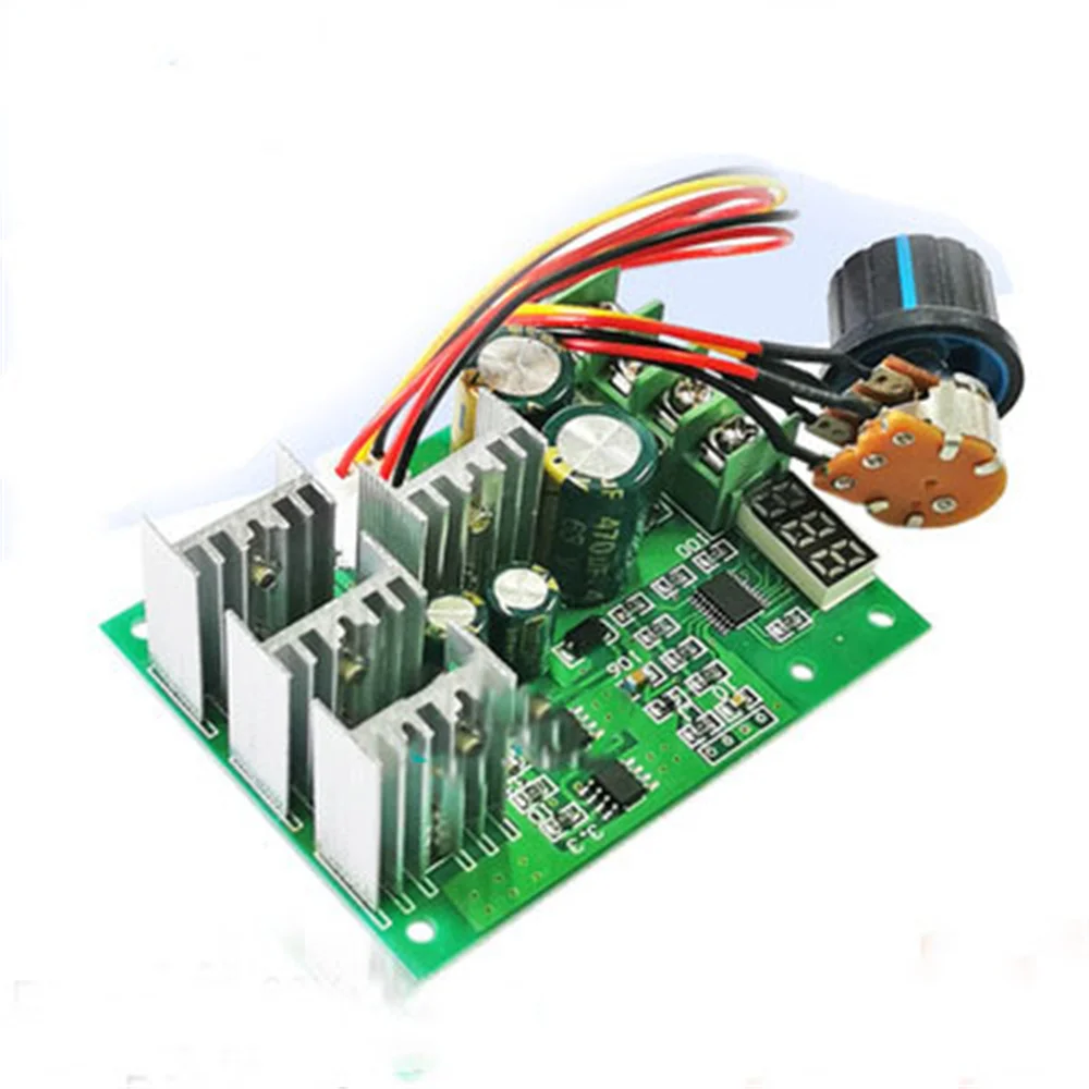 

DC 6-60V 30A PWM DC Motor Speed Controller Control Governer Adjustable LED Digital Motor Speed Regulator 12V 24V 36V DC 6V-60V