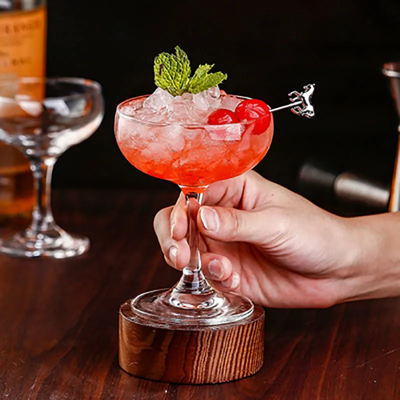 Crystal Glass Cocktail Cup, Dish Shaped Champagne Cup, Butterfly Shaped Tower, Wine Set, Classic Wine Cup