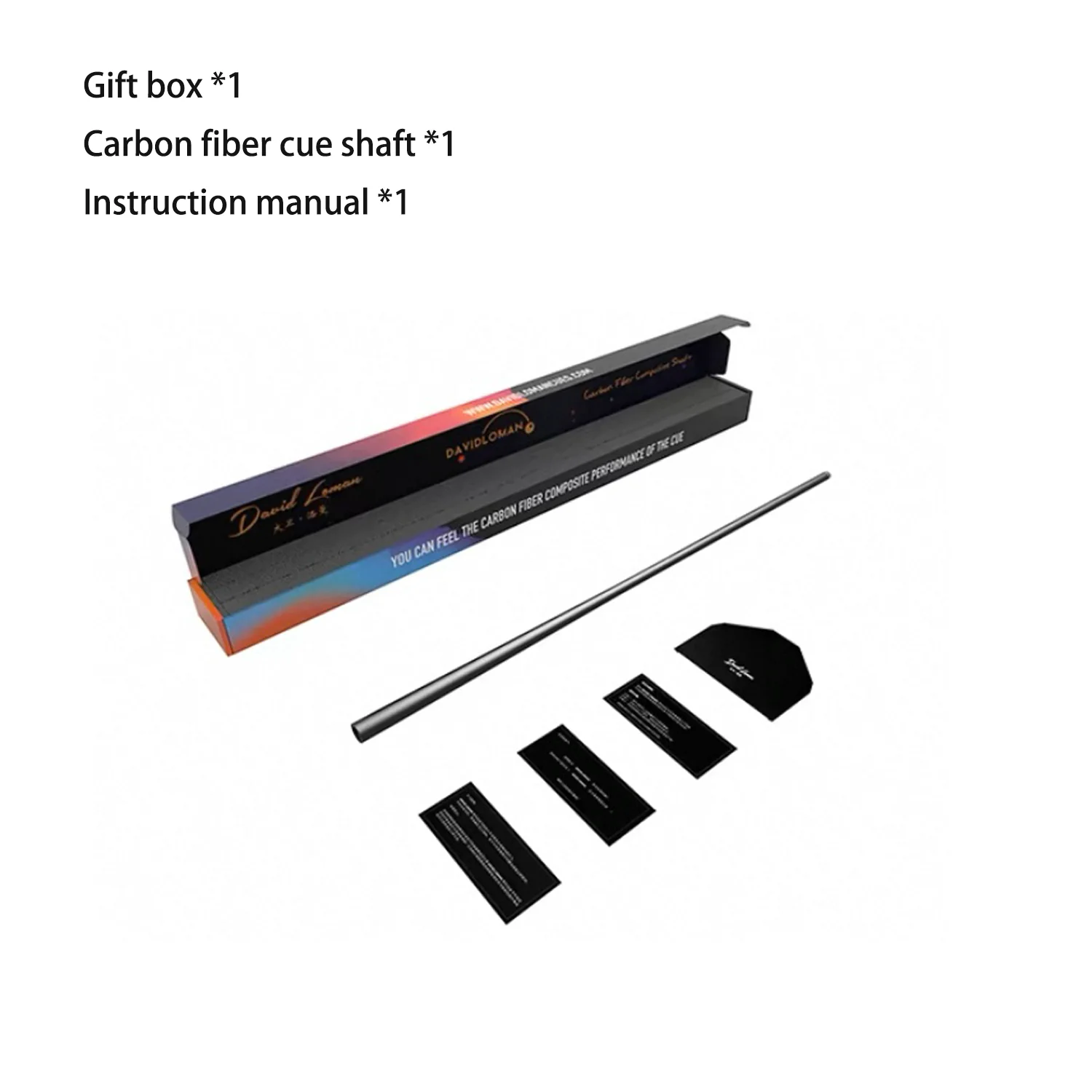 3/8*14 For cuetec Carbon Fiber Pool Cue Stick Shaft Low Deflection