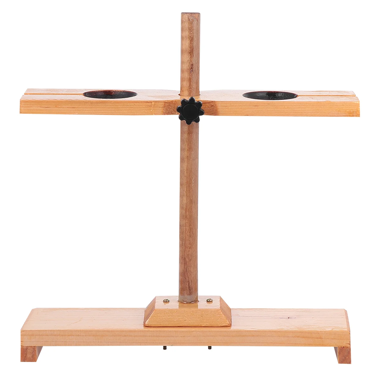 

2 Holes Support Experimental Apparatus Wooden Funnel Stand Funnel Rack
