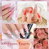 Beginner Manicure sets With Top/Baset Coat For Complete Gel Acrylic Nail Semi-permanent varnish Polish Polish Kit UV LED Lamp 6