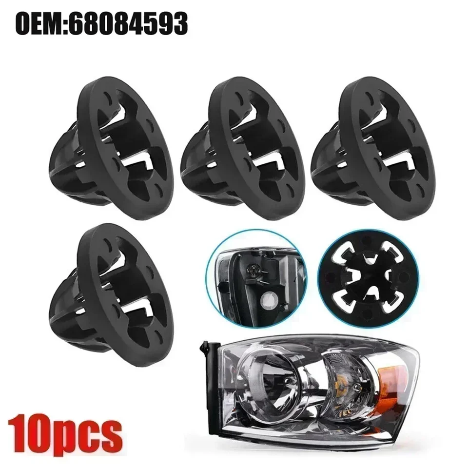 Lot De 10 Clips De Fixation Pour Feu Arrière Dodge Ram 1500 - Pièce Neuve - Compatible X-autohaux