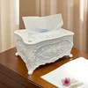 European style tissue box, bathroom tissue extraction box, hotel and restaurant napkin set, household tissue extraction storage 3