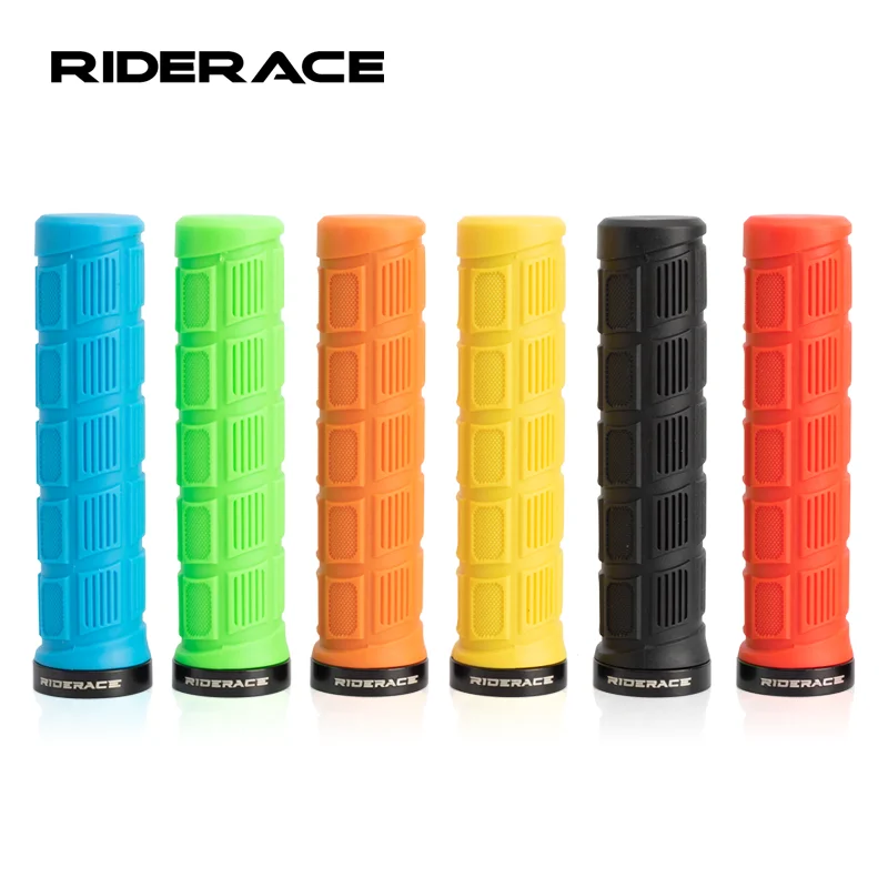 Mountain Bike Grips Antislip Durable Shockproof Rubber Fixed Gear