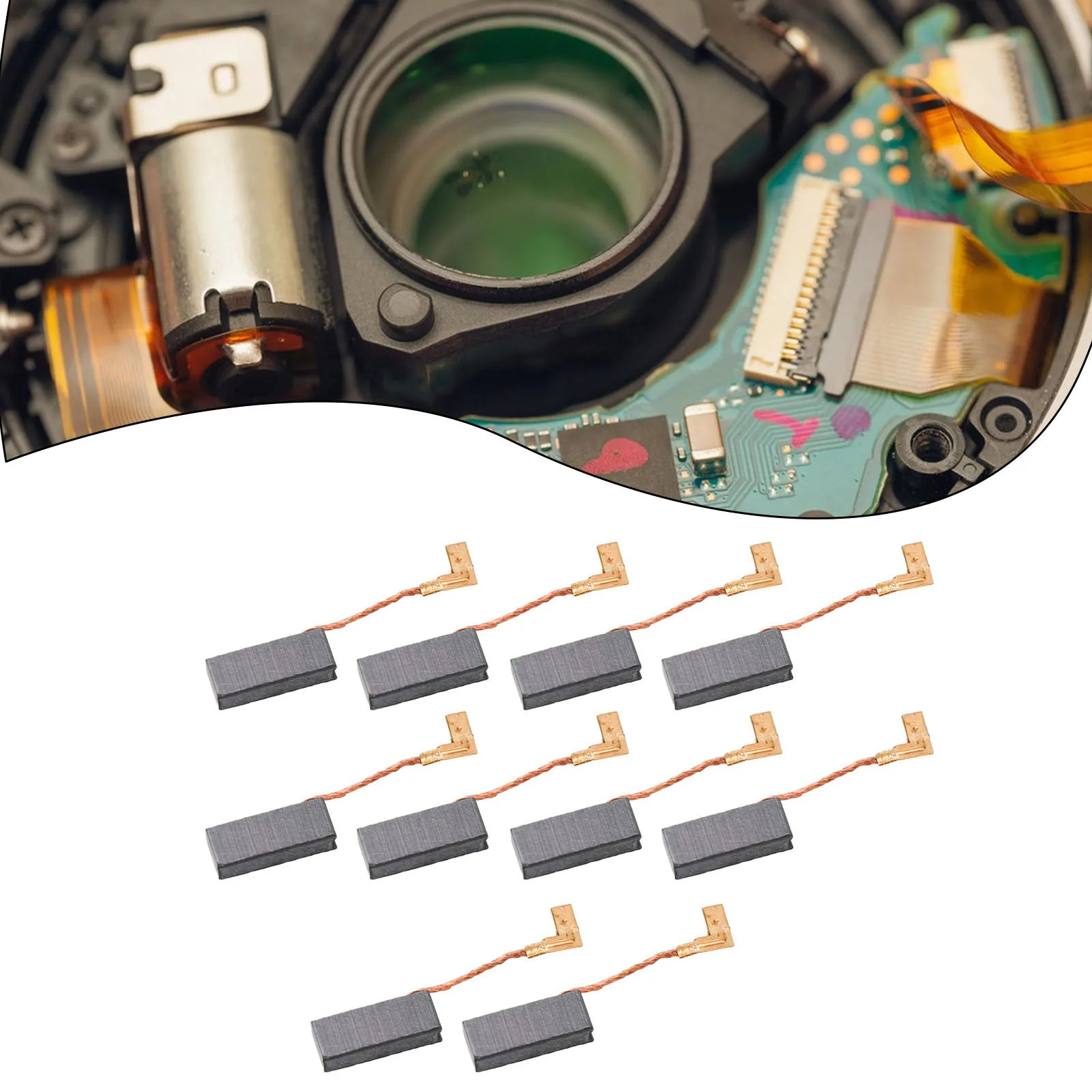 Useful Carbon Brushes Motor Pratical Tool Repair 10 Pcs A26 For Rotary Hammer Drill 5X8X19mm For Electric Motor