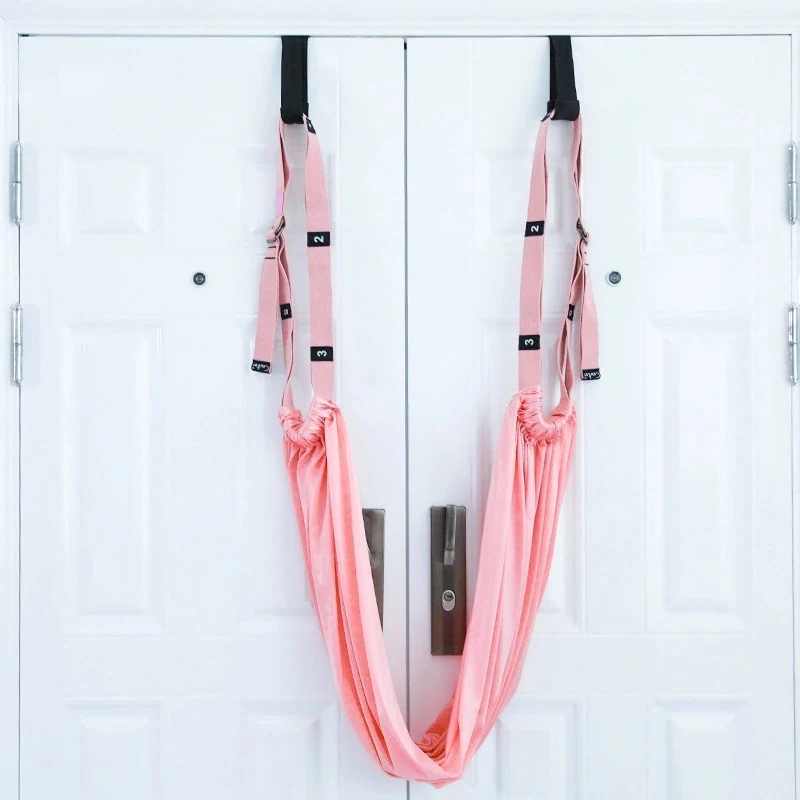Aerial yoga strap yoga strap yoga resistance bands Aerial Yoga Rope Straight Horse Crotch Open Elastic Yoga Belt Split Lower Waist Trainer Inverted Rope Pull Extension Belt